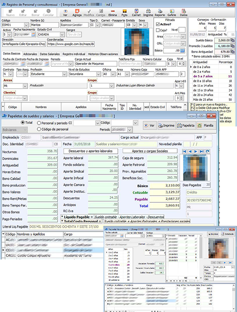 Gestion de Personal y RRHH Sofia Bolivia