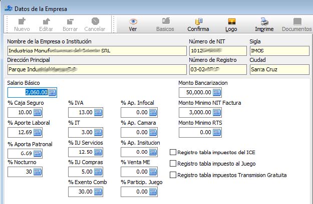 Utilidades y activos Sofia Bolivia